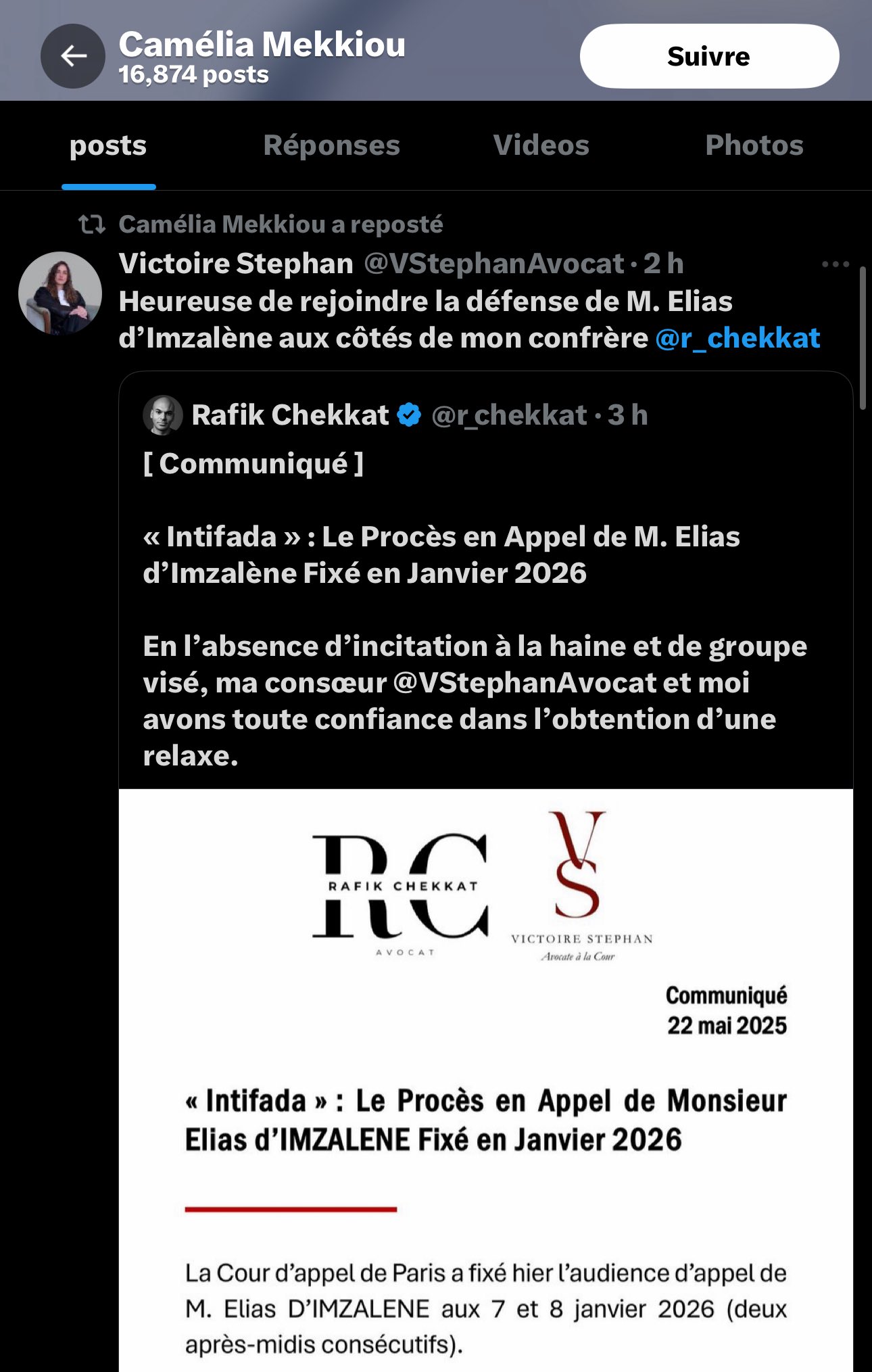 Propos Antisemite par Camélia Mekkiou