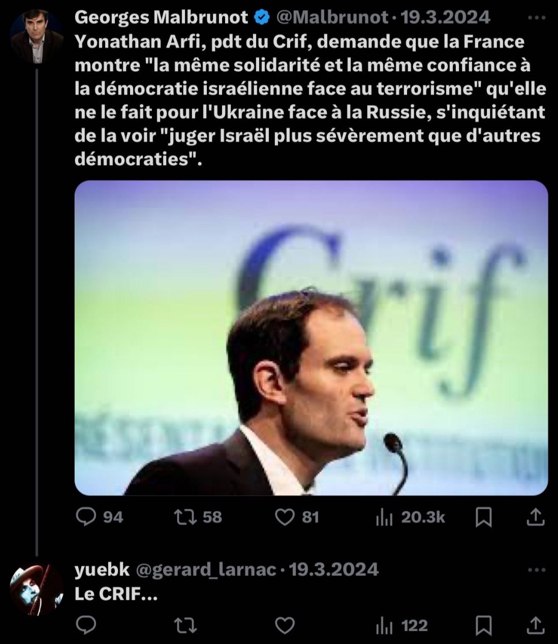 Propos Antisemite par Gérard Larnac
