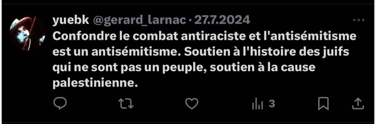 Propos Antisemite par Gérard Larnac