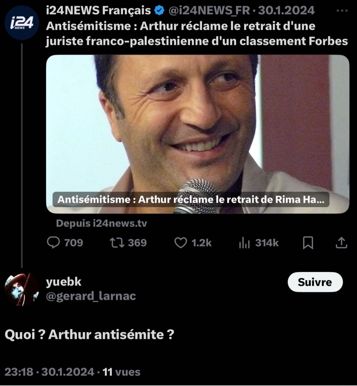 Propos Antisemite par Gérard Larnac