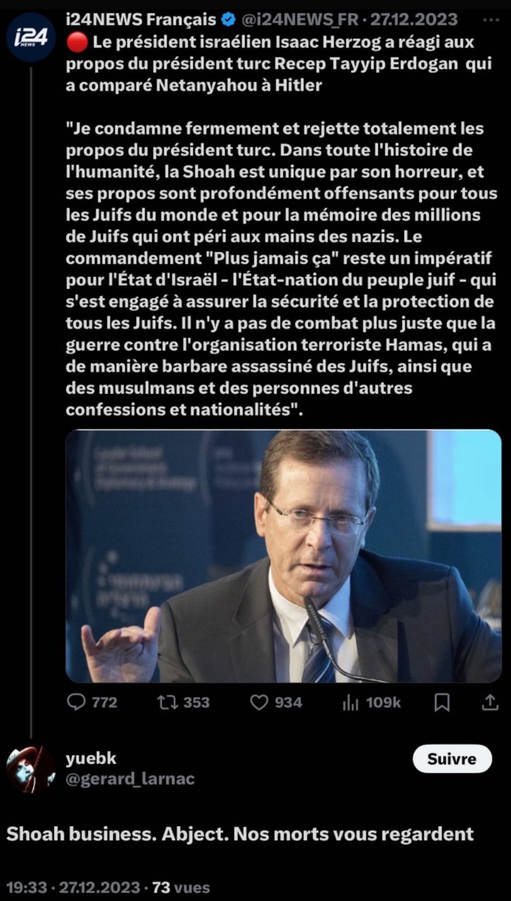 Propos Antisemite par Gérard Larnac